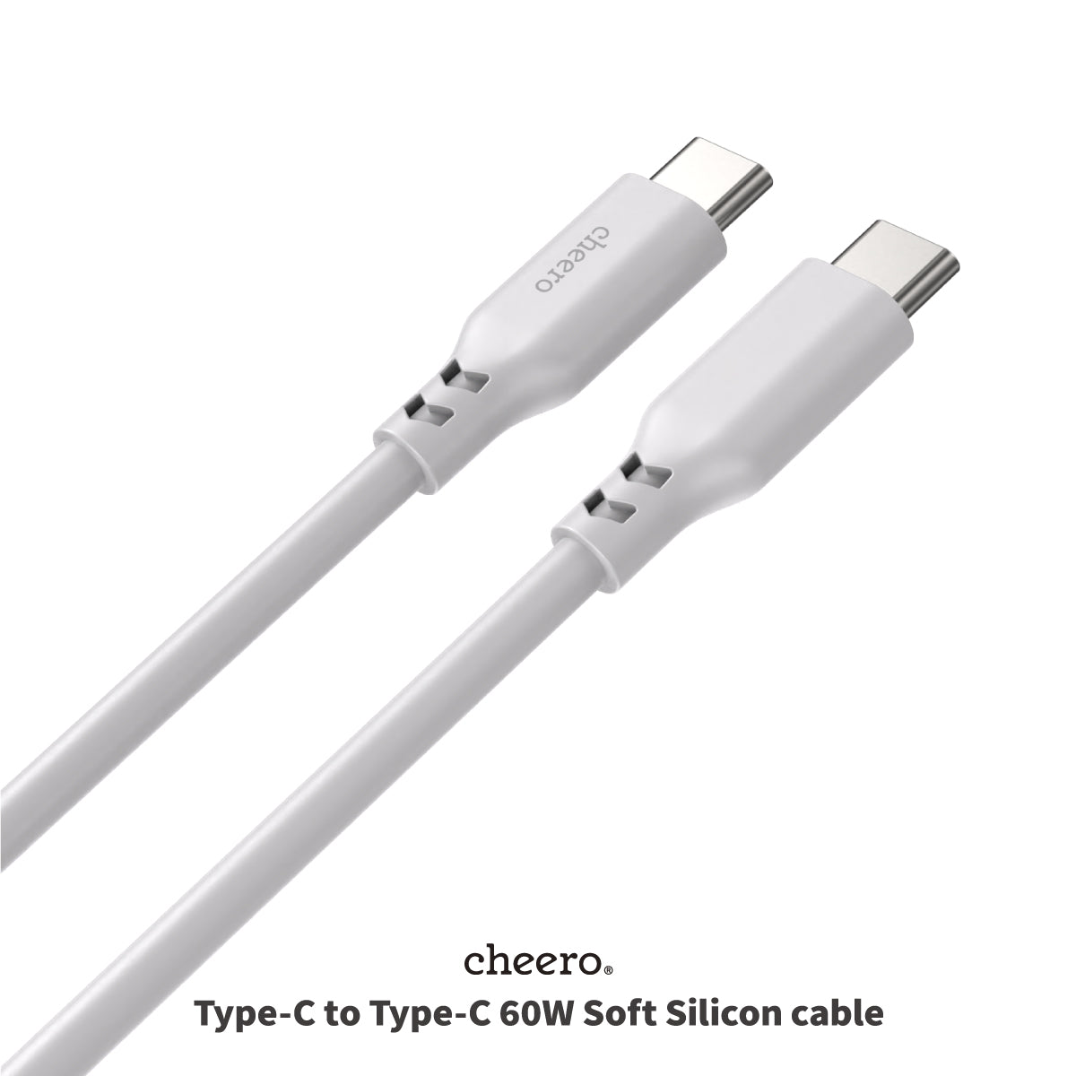 cheero USB-C to USB-C 60W Soft Silicon cable