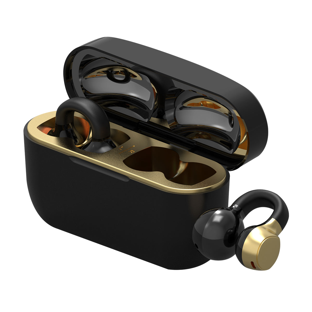 cheero Wireless Open Earphones Smart Black × Gold – cheero_official