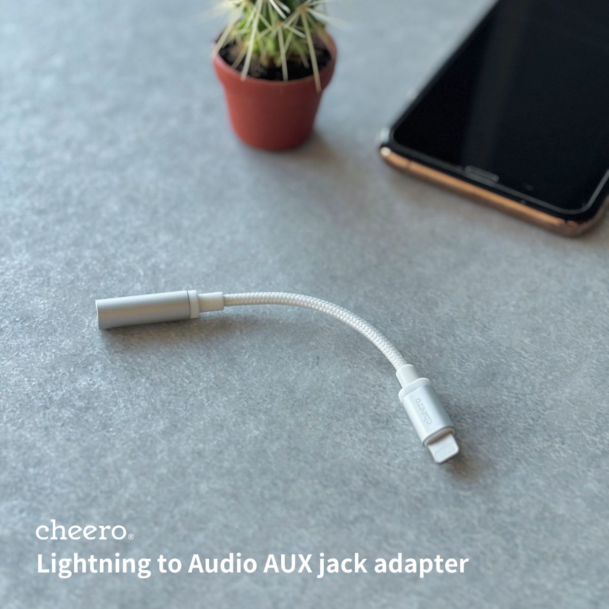 cheero Lightning to 3.5mm Headphone Jack Adapter
