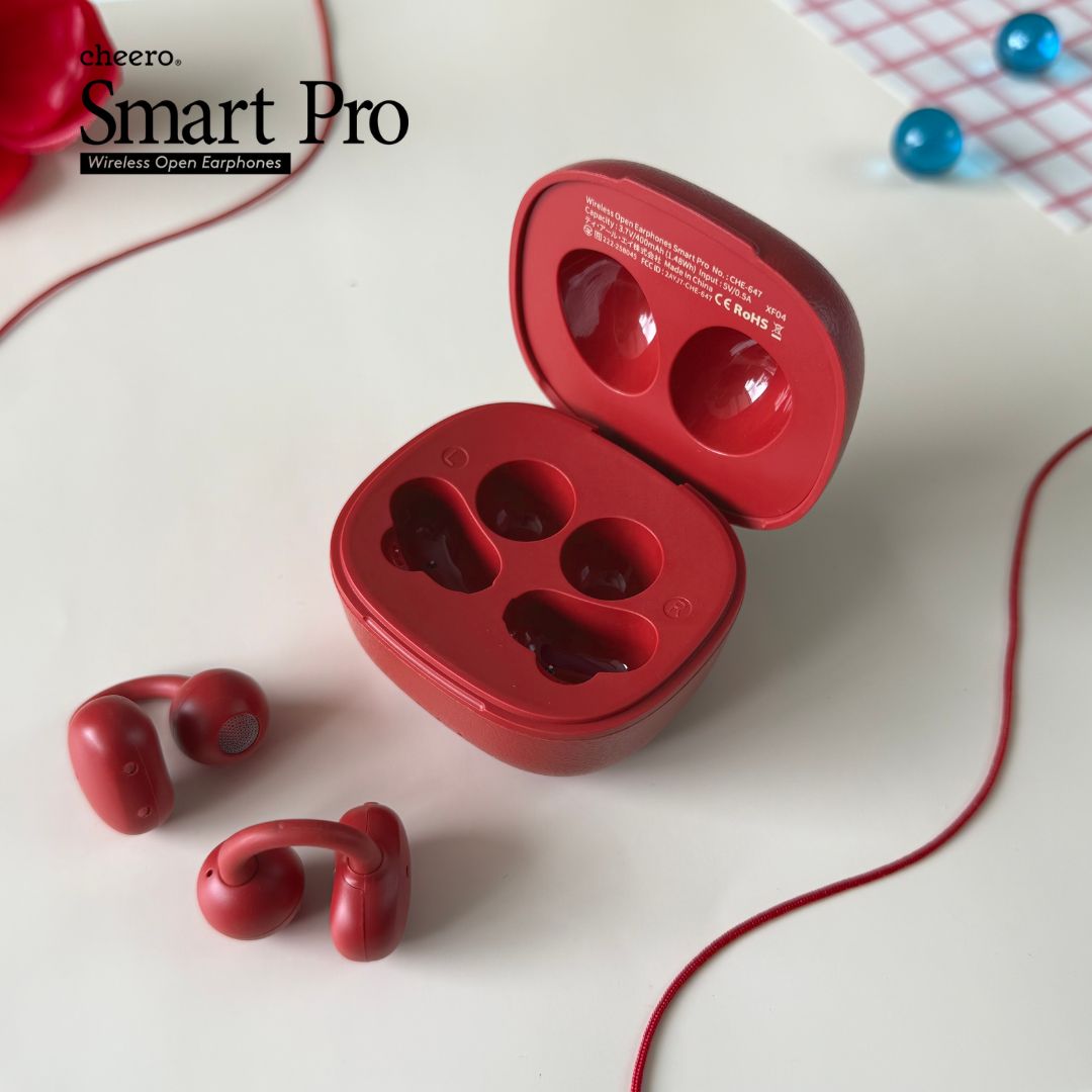 cheero Wireless Open Earphones Smart Pro OCA Edition (Tsubaki)