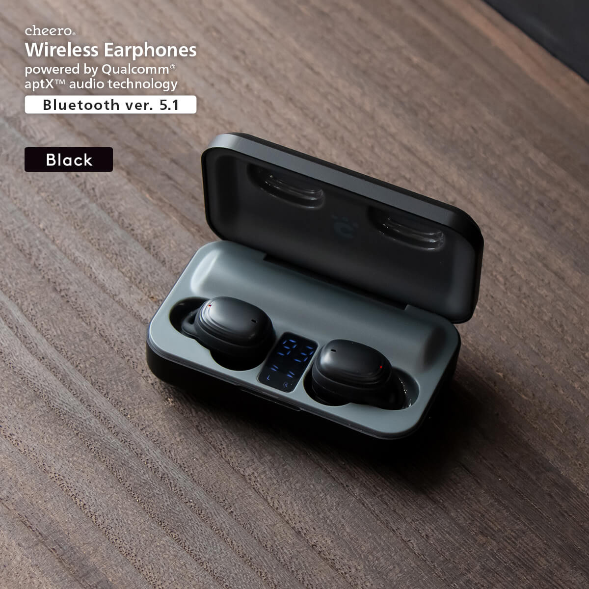 【販売終了】cheero Wireless Earphones powered by Qualcomm®aptX™ audio