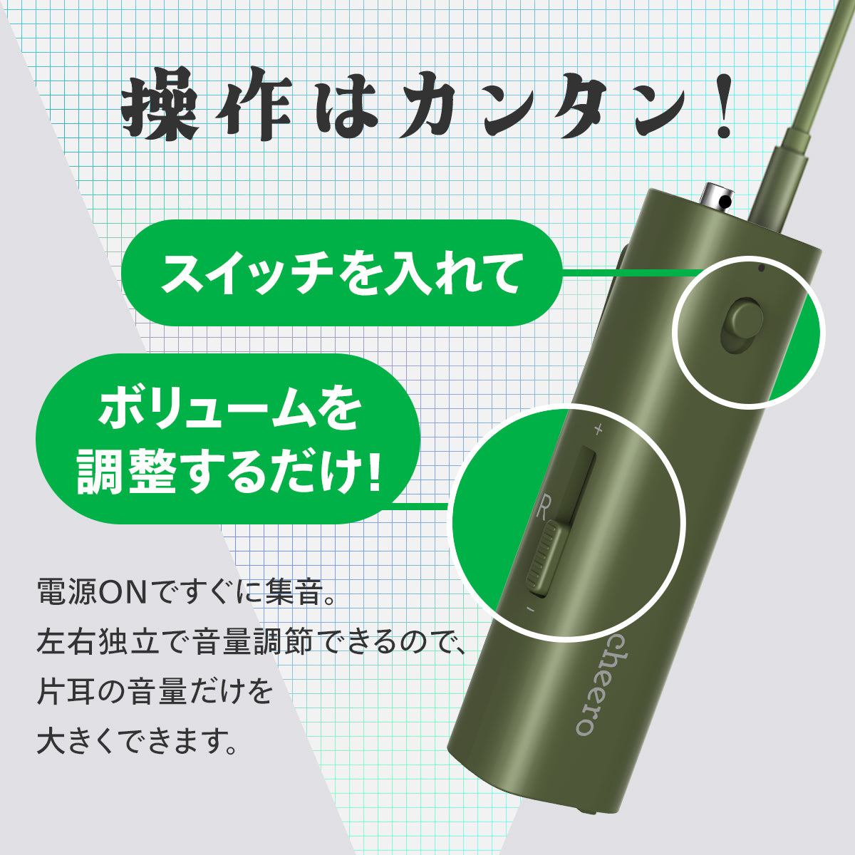 検討させて頂きます集音器　Otocarti MATE