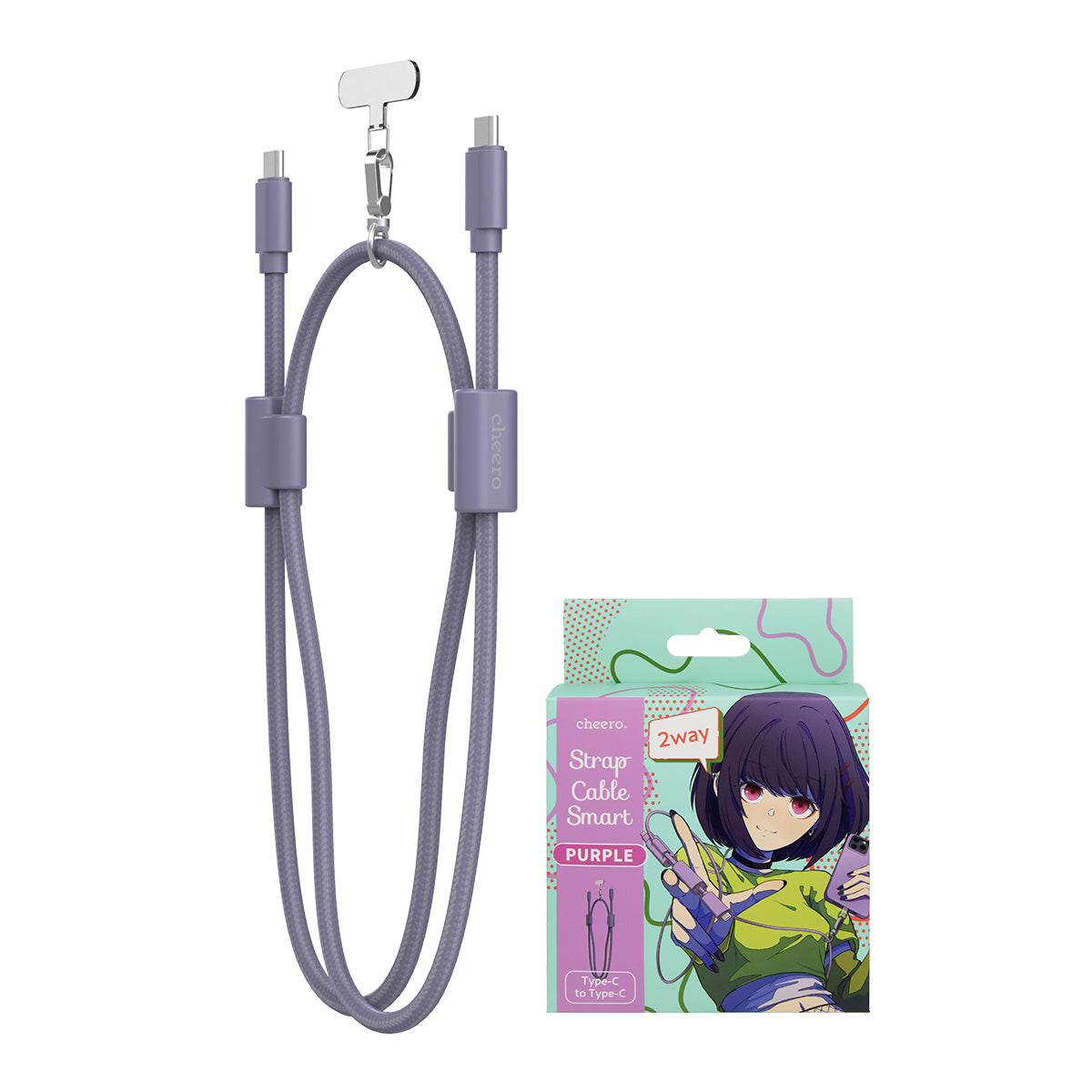 cheero Strap Cable Smart Type-C to Type-C