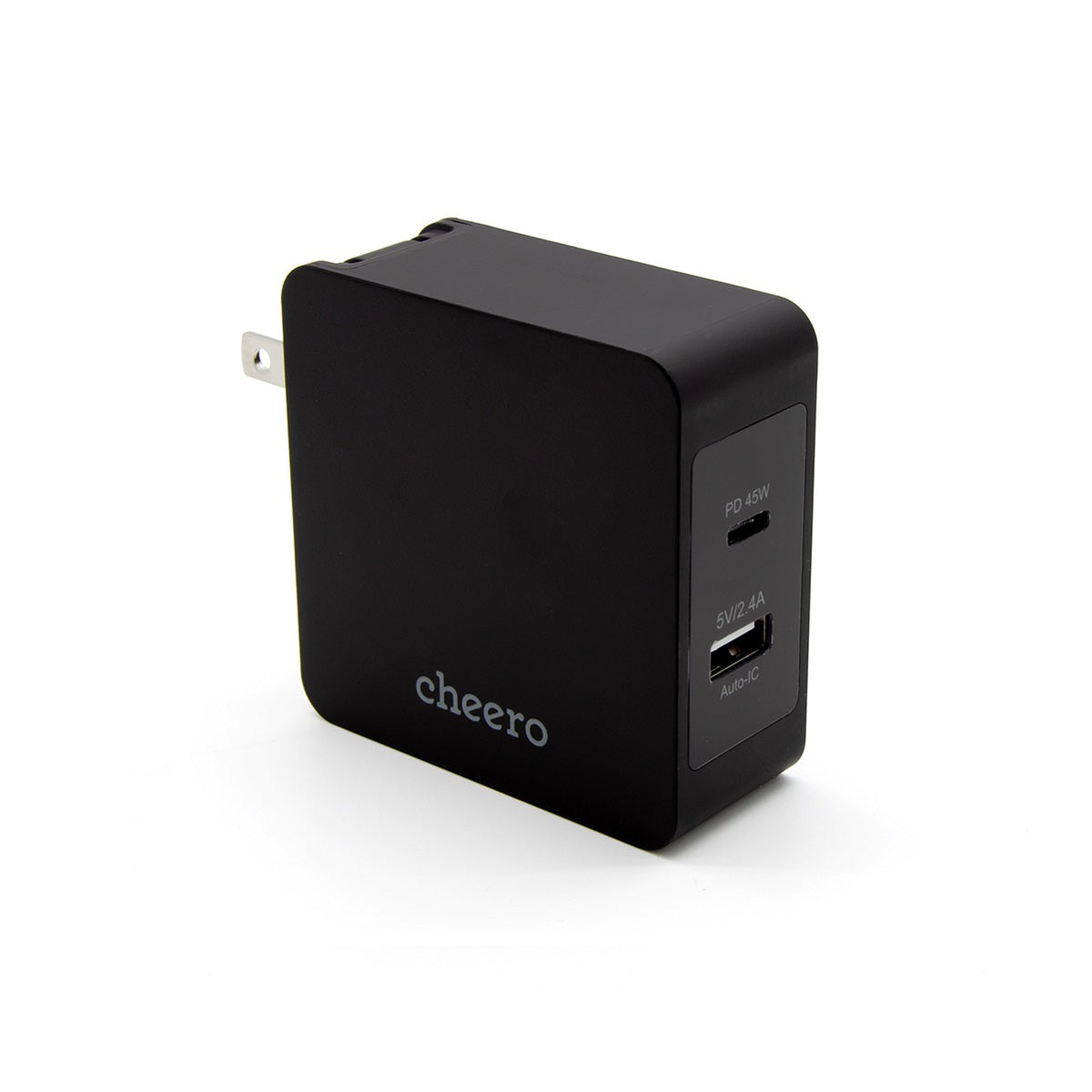 cheero 2 ports PD Charger ( PD 45W + USB )
