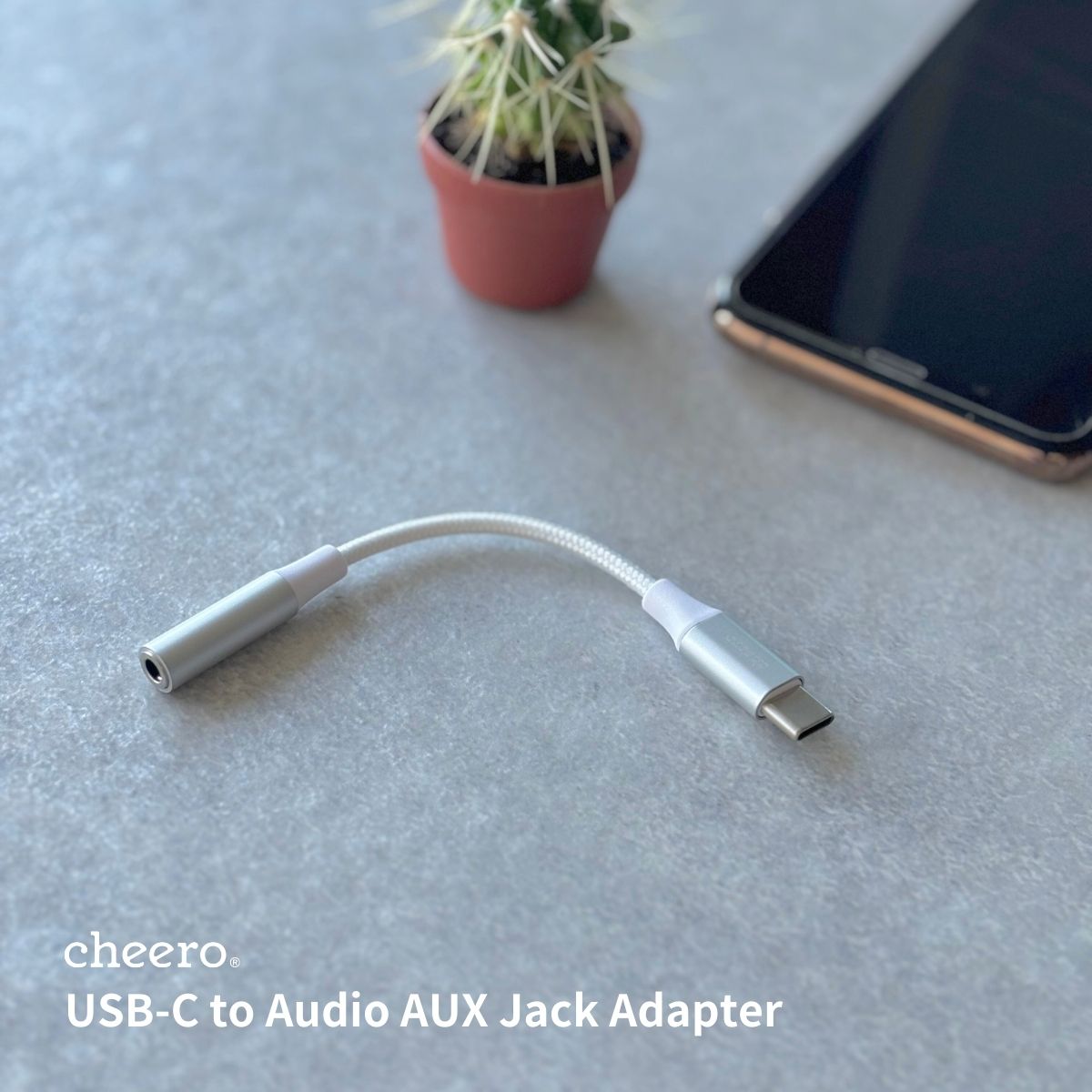 cheero USB-C to 3.5mm Headphone Jack Adapter
