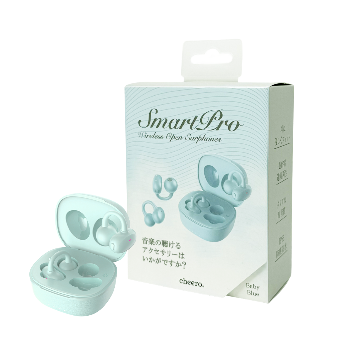 cheero Wireless Open Earphones Smart Pro OCA Edition (Baby Blue)