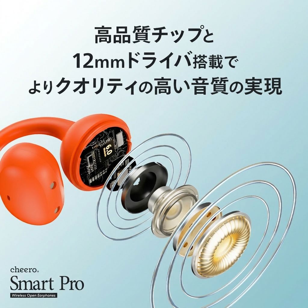 cheero Wireless Open Earphones Smart Pro OCA Edition (MARIGOLD)