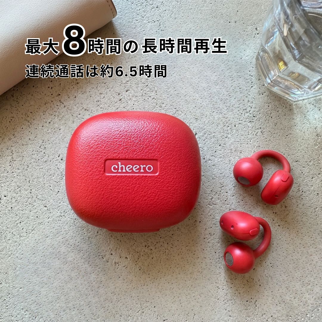 cheero Wireless Open Earphones Smart Pro OCA Edition (Tsubaki)