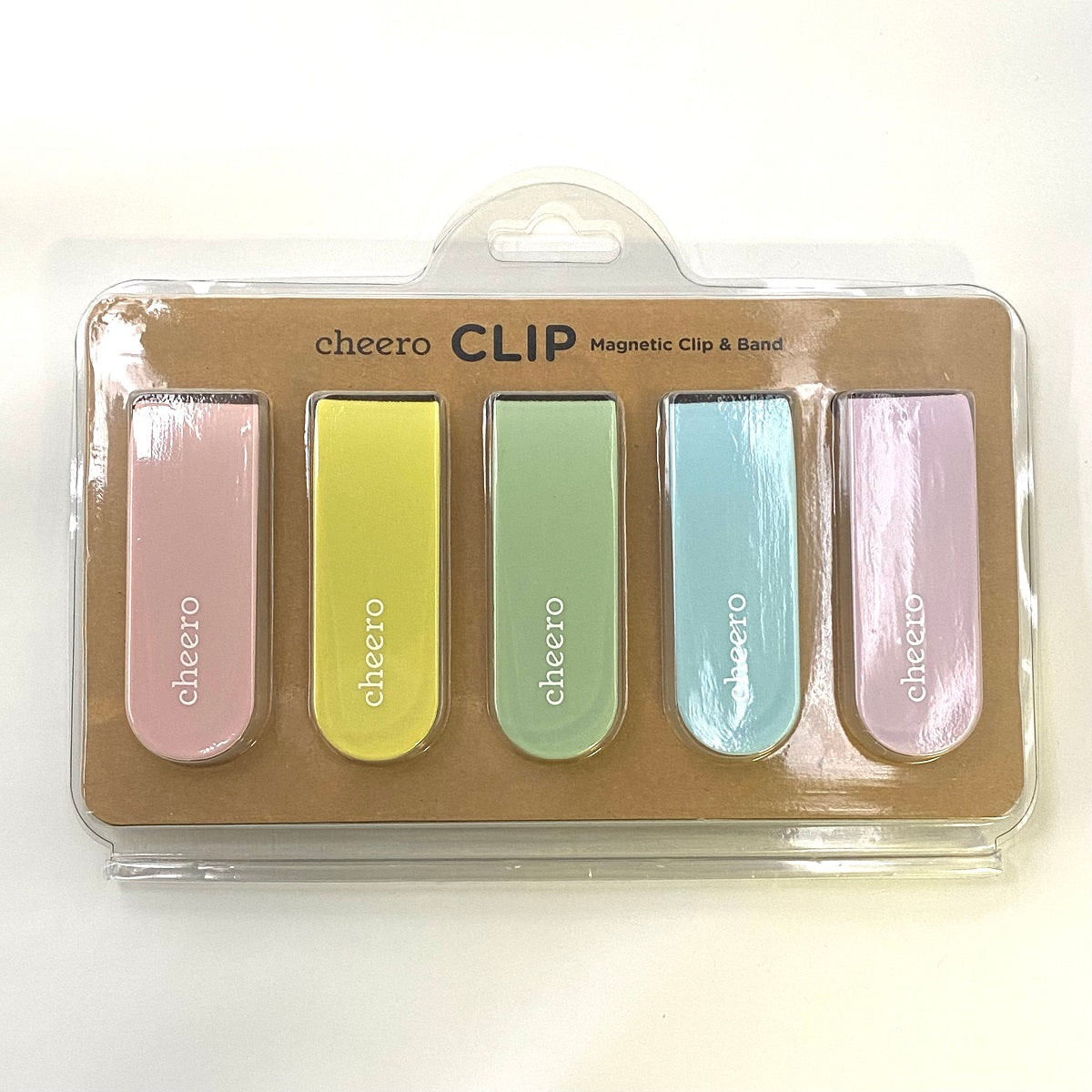 cheero CLIP 万能クリップ (5色セット) パステルカラー