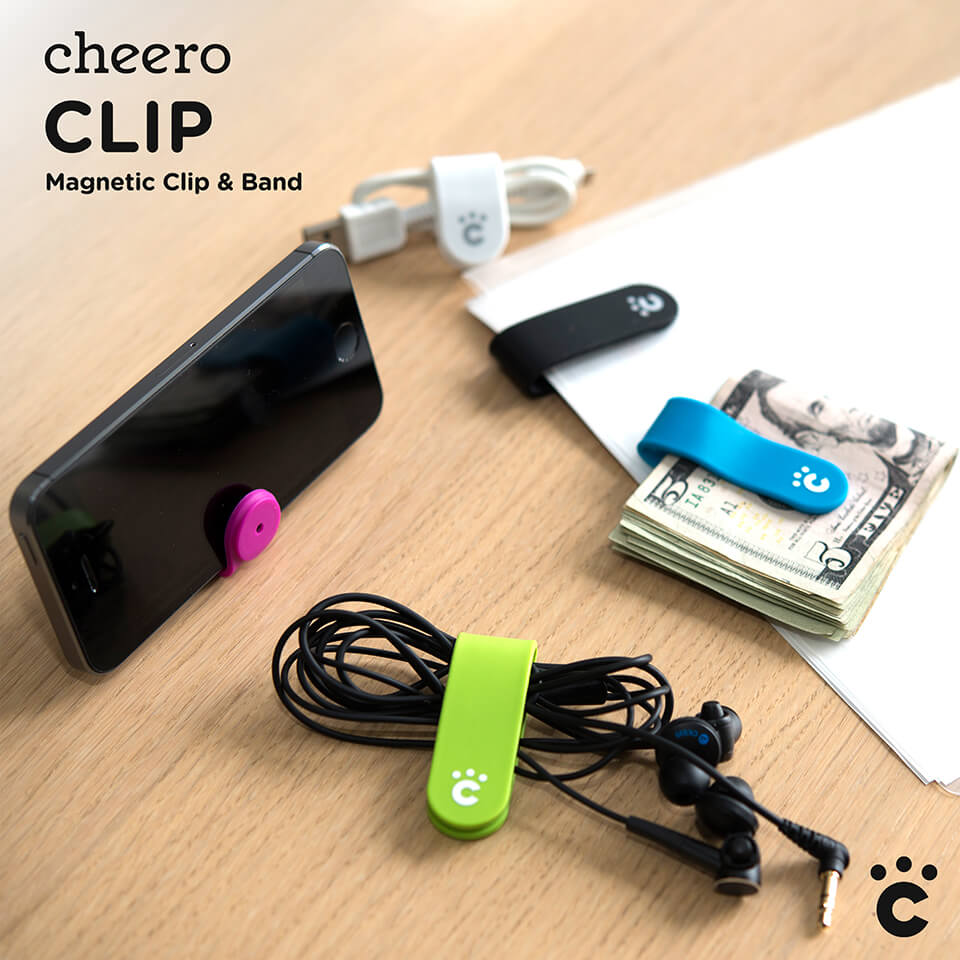 cheero CLIP 万能クリップ (5色セット) オリジナルカラー