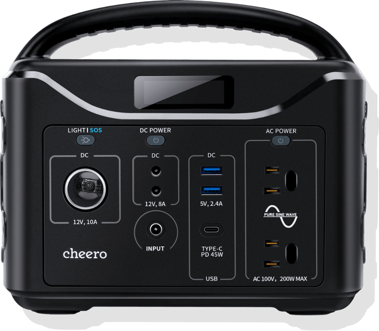 支援金を“タドれる”バッテリー cheero Energy Carry 320Wh (CHE-119